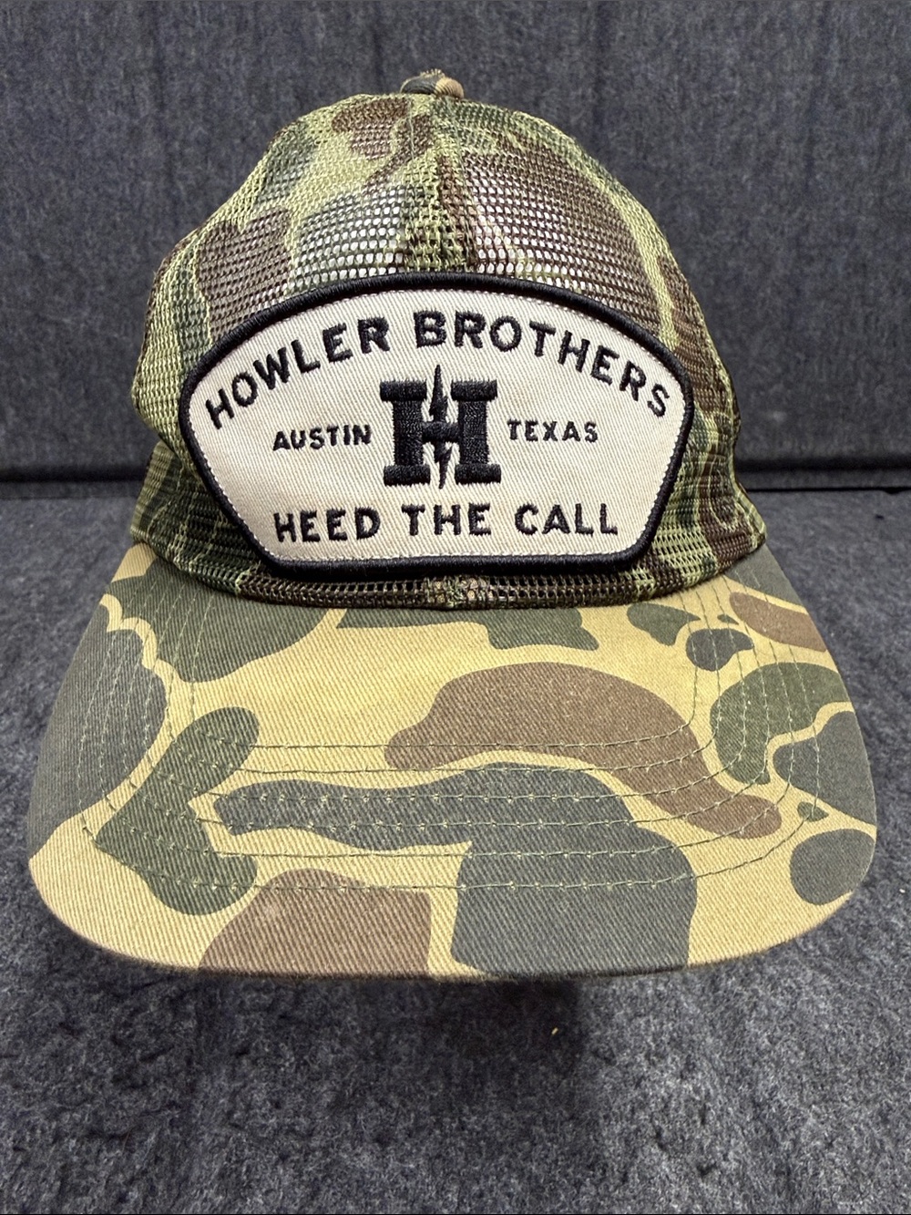 Howler Brothers Camouflage Trucker Hat - Green & Brown